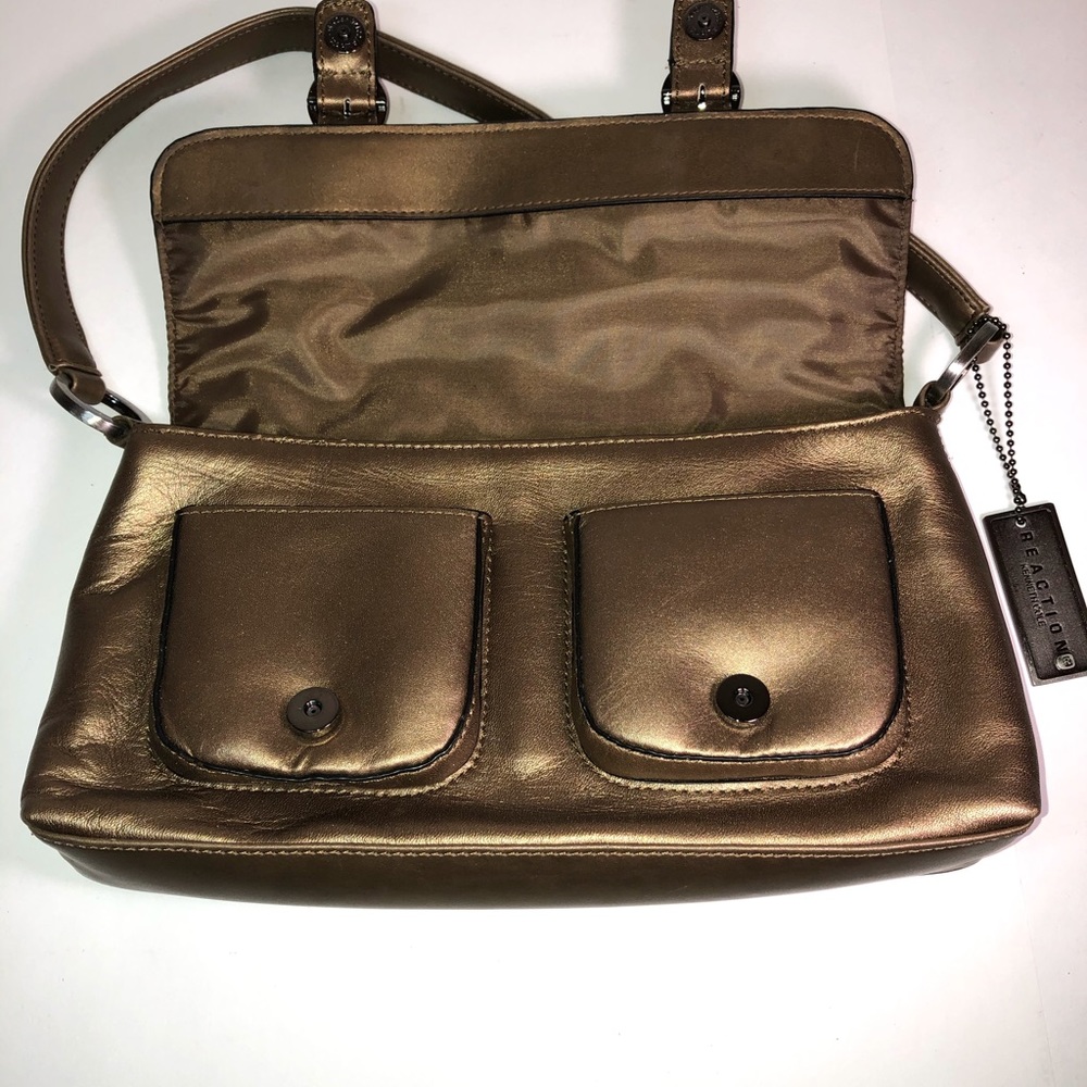 Reaction by Kenneth Cole gold- bronze handbag - Picture 5 of 9